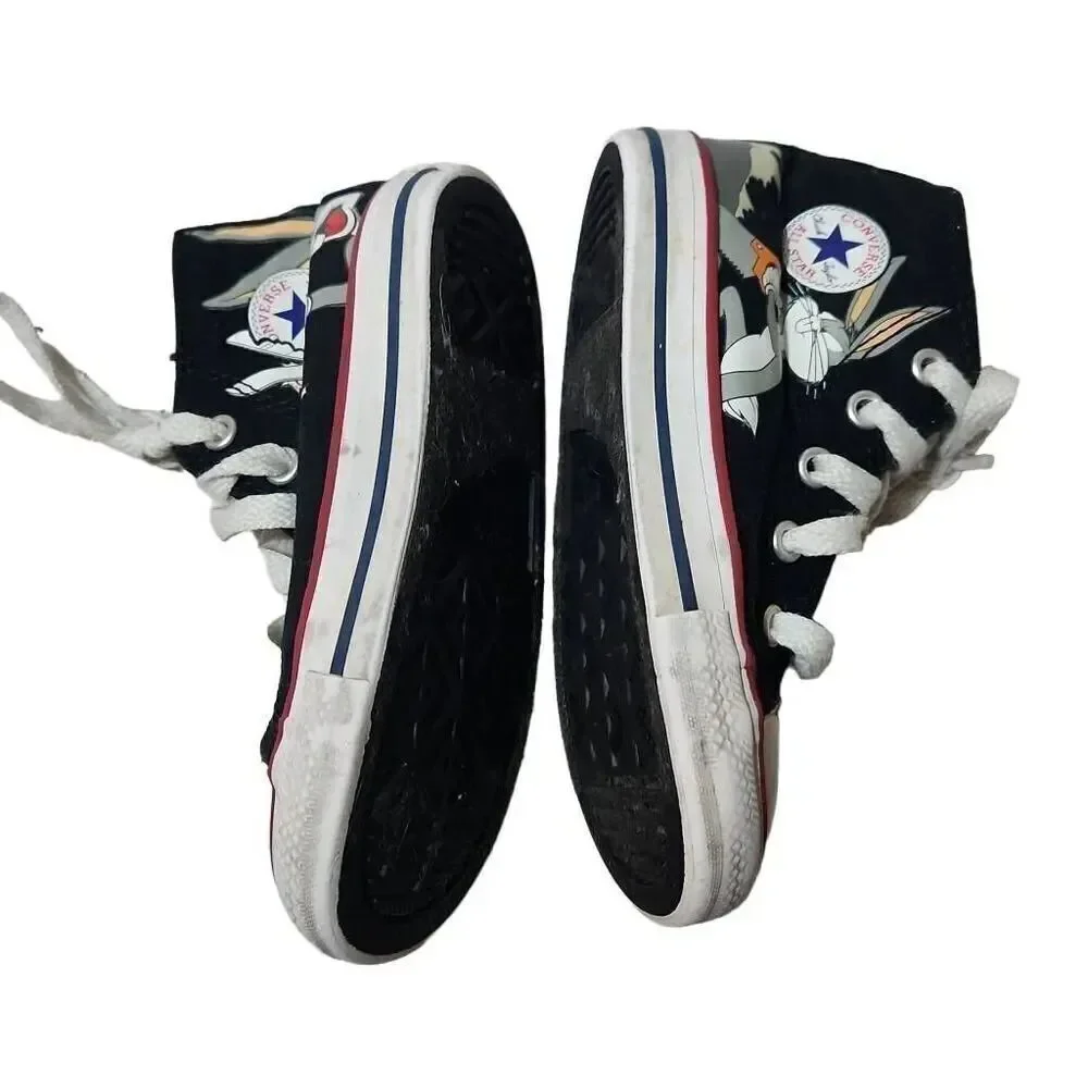 Converse Chuck Taylor All Star Toddler Size 8 Black Bugs Bunny Hi-Top Sneakers